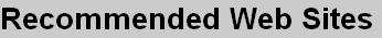 Recommended Web Sites
